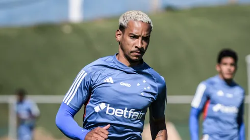 Matheus Pereira treinando. Foto: Gustavo Aleixo/Cruzeiro