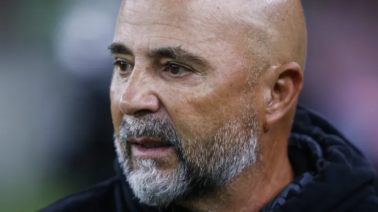 Sampaoli durante sua passagem pela Gávea. Foto: Wagner Meier/Getty Images