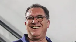 Marcelo Teixeira após a partida contra o Guarani. Presidente pode fazer mudanças no Peixe.