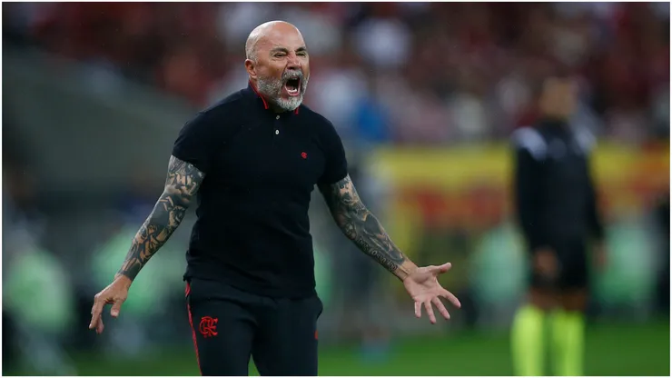 Foto: Wagner Meier/Getty Images - Sampaoli em jogo o Flamengo.