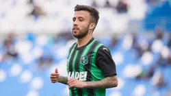 Matheus Henrique, em negociação com Cruzeiro, atuando no Sassuolo. Foto: Emmanuele Ciancaglini/Getty Images