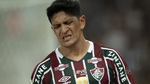 Germán Cano lamentando durante partida entre Fluminense e Juventude, no Maracanã, pelo Campeonato Brasileiro, no dia 01/06/2024.