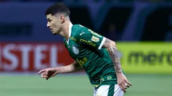 Rômulo, jogador do Palmeiras, durante partida contra o San Lorenzo no estádio Arena Allianz Parque pela Copa Libertadores - Foto: Marcello Zambrana/AGIF