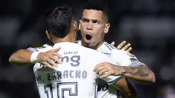 Paulinho comemorando o gol da vitória do Atlético-MG