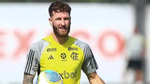 Léo Pereira treina no Ninho do Urubu sob o comando de Tite. Foto: Gilvan de Souza / Flamengo