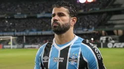 Diego Costa no jogo contra o Estudiantes, pela Libertadores, no Couto Pereira. Foto: Robson Mafra/AGIF
