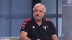 Carlos Belmonte, diretor do São Paulo, concedendo entrevista, em maio de 2022. Foto: Reprodução/Gazeta