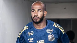 Patrick em treinamento no Estádio Silvio Salles, no dia 06/06/2024. Foto: Raul Baretta/Santos FC