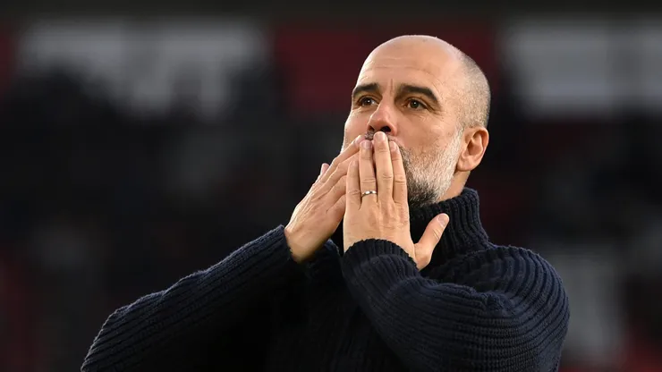 Guardiola em partida pelo Manchester City (Foto: Mike Hewitt/Getty Images)