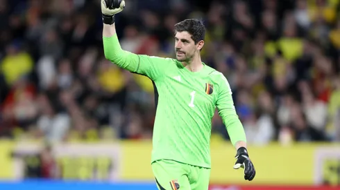 STOCKHOLM, Thibaut Courtois não vai para Eurocopa. (Foto de Linnea Rheborg/Getty Images)