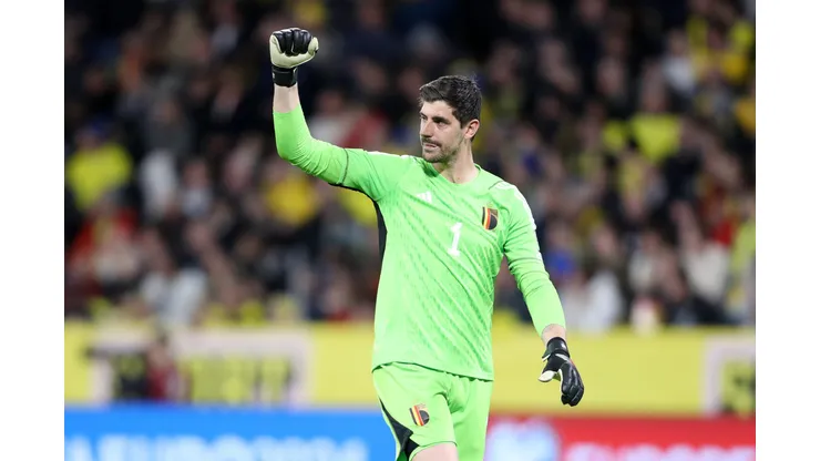 STOCKHOLM, Thibaut Courtois não vai para Eurocopa. (Foto de Linnea Rheborg/Getty Images)