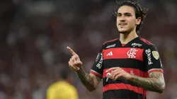 Pedro jogador do Flamengo durante partida contra o Millonarios. Foto: Thiago Ribeiro/AGIF