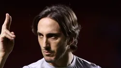 Luis Zubeldía durante partida contra o Águia de Marabá. Treinador chegou recentemente no Tricolor.