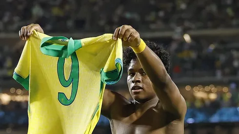 Endrick pela Seleção Brasileira. Foto: Rafael Ribeiro/CBF