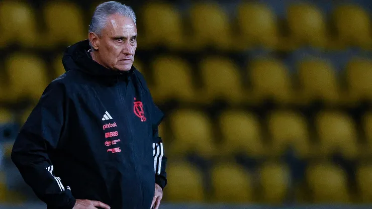 Tite tecnico do Flamengo durante partida contra o Palestino no estadio Francisco Rumoroso pelo campeonato Copa Libertadores 2024. Foto: PhotoSport/AGIF