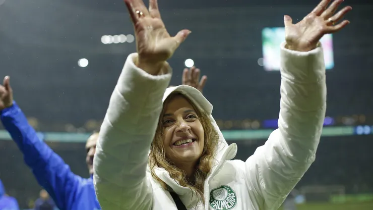 Leila Pereira, presidente do Palmeiras. Foto: Ricardo Moreira/Getty Images.