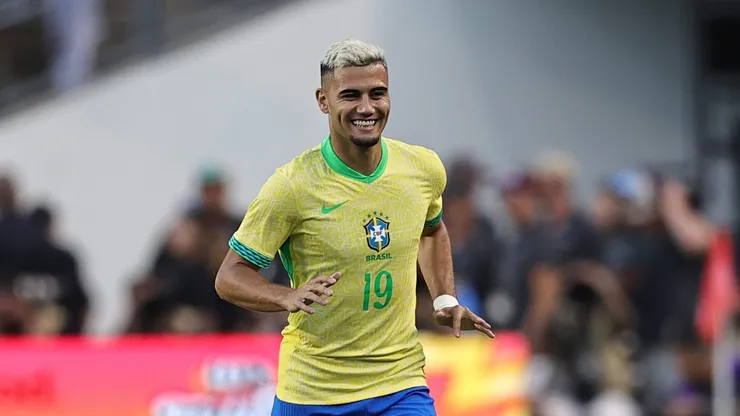 Andreas comemorando o tento anotado. Foto: Omar Vega/Getty Images