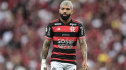 Gabigol jogador do Flamengo durante partida contra o Corinthians no estadio Maracana pelo campeonato Brasileiro A 2024. Foto: Thiago Ribeiro/AGIF