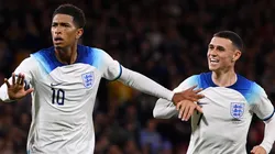 Foden e Bellingham em partida da Inglaterra (Foto: Stu Forster/Getty Images)