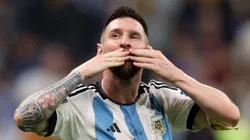 Messi em partida da Copa do Mundo 2022 entre Argentina x Croácia (Foto: Clive Brunskill/Getty Images)