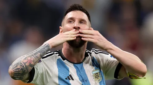 Messi em partida da Copa do Mundo 2022 entre Argentina x Croácia (Foto: Clive Brunskill/Getty Images)