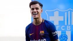 Philippe Coutinho em sua apresentação pelo Barcelona-ESP, no Camp Nou, na Espanha, no dia 08/01/2018. Foto: David Ramos/Getty Images