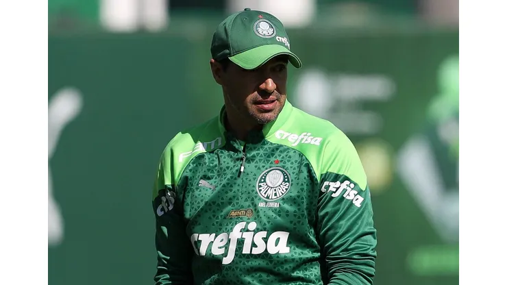 O técnico Abel Ferreira, da SE Palmeiras, durante treinamento, na Academia de Futebol. (Foto: Cesar Greco/Palmeiras/by Canon)