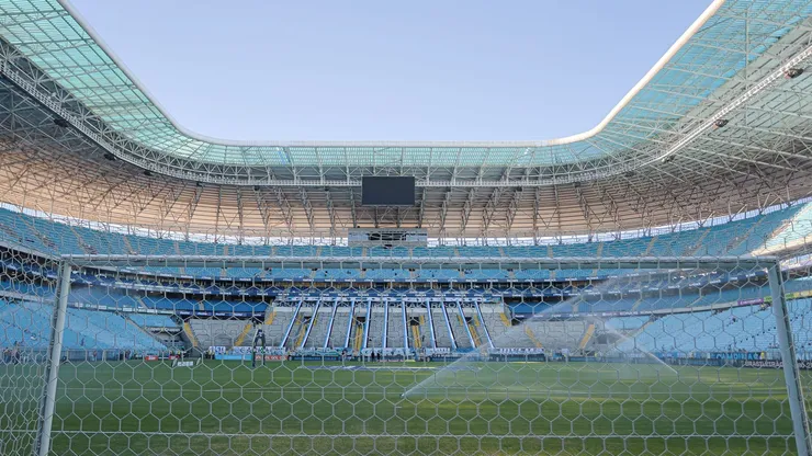 Vista geral do estádio Arena do Grêmio para partida entre Grêmio e Cuiabá pelo Brasileirão Série A - Foto: Maxi Franzoi/AGIF