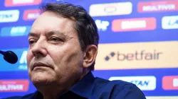 Pedro Lourenço, dono da SAF do Cruzeiro em coletiva de imprensa - Foto: Gustavo Aleixo/Cruzeiro