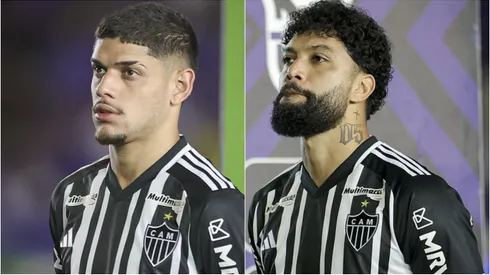 Rubens e Otávio no Atlético. Foto: Pedro Souza / Atlético