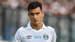 Cristaldo, jogador do Grêmio, durante partida contra o Vasco no estádio São Januário pelo Brasileirão Série A - Foto: Thiago Ribeiro/AGIF