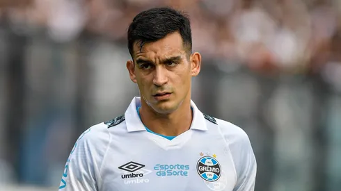 Cristaldo, jogador do Grêmio, durante partida contra o Vasco no estádio São Januário pelo Brasileirão Série A – Foto: Thiago Ribeiro/AGIF