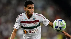 Alexsander, volante do Fluminense, durante disputa da Copa do Brasil 2023. Foto: Thiago Ribeiro/AGIF