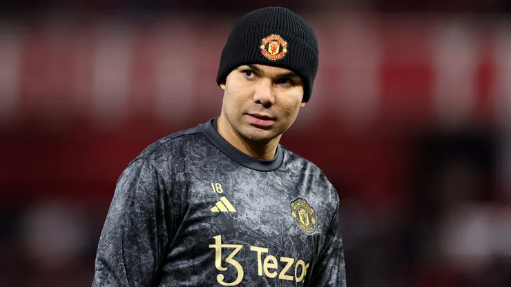 Casemiro atuando pelo Manchester United. Foto: Catherine Ivill/Getty Images.