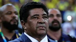 RJ - RIO DE JANEIRO - 26/11/2023 - ARQUIVO, ELIMINATORIAS COPA DO MUNDO 2026, BRASIL X ARGENTINA - Ednaldo Rodrigues, presidente da CBF em foto de arquivo de 21 de Novembro de 2023 durante execucao do hino nacional antes da partida contra o Argentina no estadio Maracana pelo campeonato Eliminatorias Copa Do Mundo 2026.