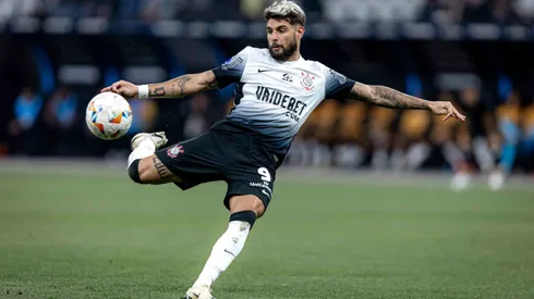 Yuri Alberto jogador do Corinthians durante partida contra o Argentinos Juniors no estadio Arena Corinthians pelo campeonato Copa Sul-Americana 2024. Foto: Leonardo Lima/AGIF
