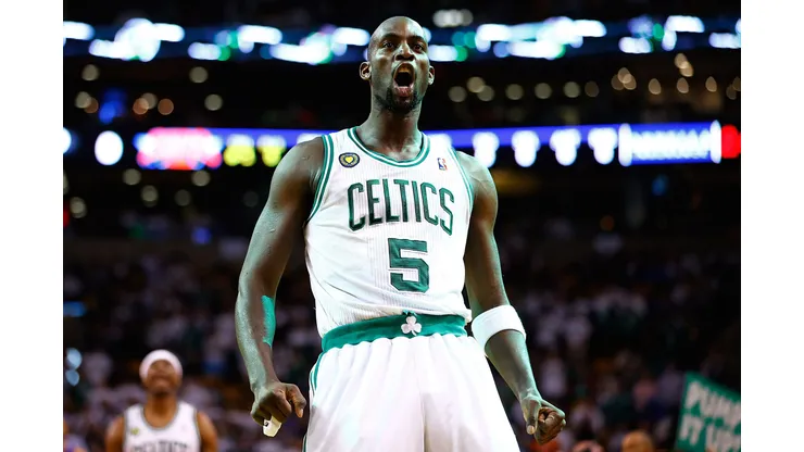 Kevin Garnett, destaque dos Celtics em 2008 no título da NBA (Foto: Jared Wickerham/Getty Images)