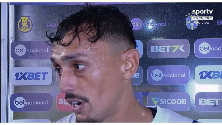 Diego Pituca falou sobre Santos x Botafogo-SP - Foto: Reprodução/Premiere