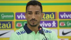Danilo em entrevista coletiva com a Seleção Brasileira