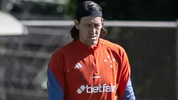 Cássio durante treinamento pelo Cruzeiro no CT Toca da Raposa II, no dia 24/05/2024.