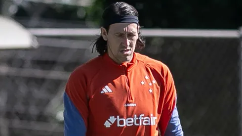 Cássio durante treinamento pelo Cruzeiro no CT Toca da Raposa II, no dia 24/05/2024.