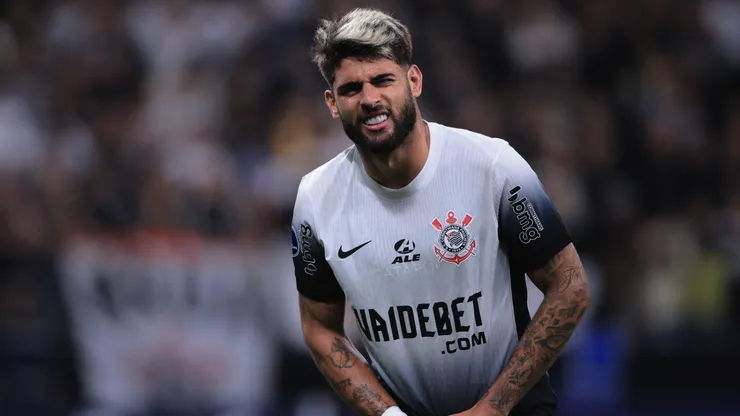 Yuri Alberto jogador do Corinthians durante partida contra o Argentinos Juniors no estadio Arena Corinthians pelo campeonato Copa Sul-Americana 2024. Foto: Ettore Chiereguini/AGIF