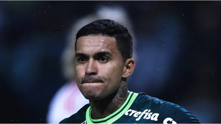 Dudu durante partida contra o Flamengo no Allianz Parque. Atacante decide o seu futuro.