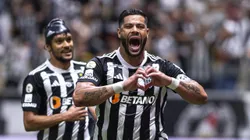 SP - BELO HORIZONTE - 02/06/2024 - BRASILEIRO A 2024, ATLETICO-MG X BAHIA - Hulk jogador do Atletico-MG comemora seu gol durante partida contra o Bahia no estadio Arena MRV pelo campeonato Brasileiro A 2024. Foto: Alessandra Torres/AGIF