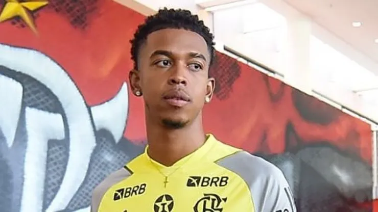Carlinhos, atacante do Flamengo, na Gávea em treinamentos - Foto: Marcelo Cortes / CR Flamengo