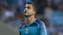 Marcelo Grohe, do Grêmio, durante partida contra o São Paulo pelo Brasileirão Série A