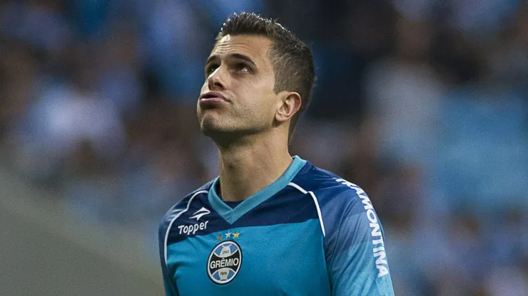 Marcelo Grohe, do Grêmio, durante partida contra o São Paulo pelo Brasileirão Série A