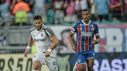 Jogadores do Atlético-MG e Bahia em partida do Campeonato Brasileiro de 2023