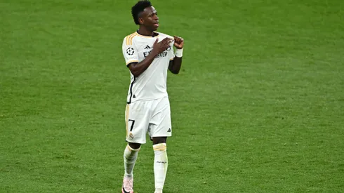 Vini Jr do Real Madrid, na final da Champions League contra o Borussia Dortmund. (Foto de Dan Mullan/Getty Images)