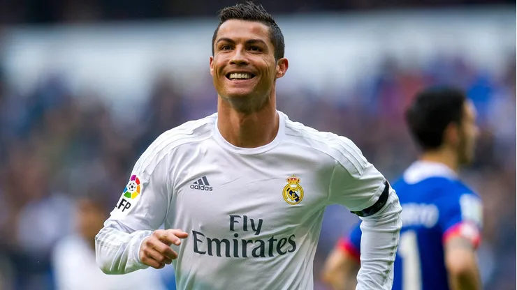 Cristiano Ronaldo comemorando gol em partida de La Liga (Foto: Juan Manuel Serrano Arce/Getty Images)